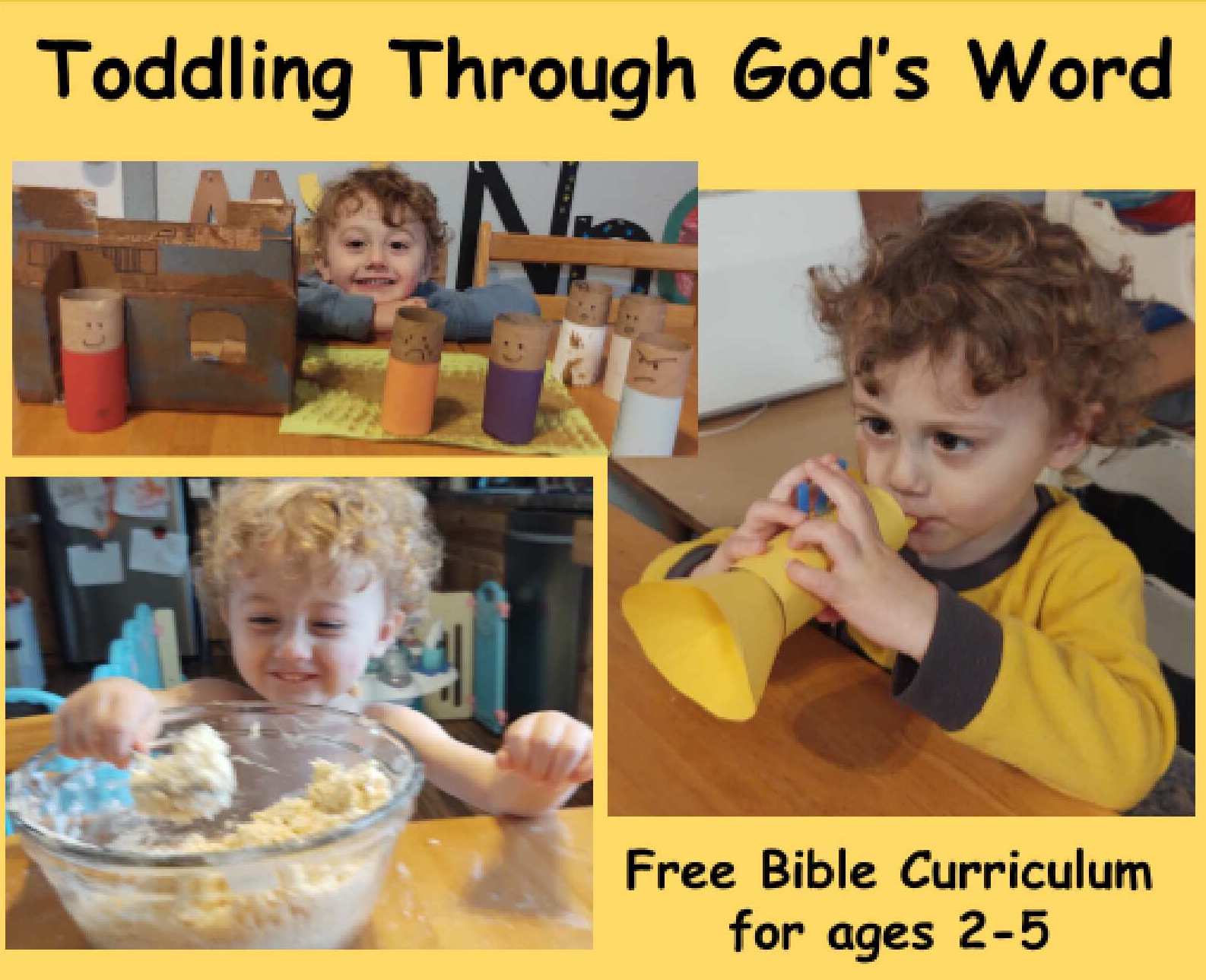 Preview of Toddling Through God's Word Curriculum